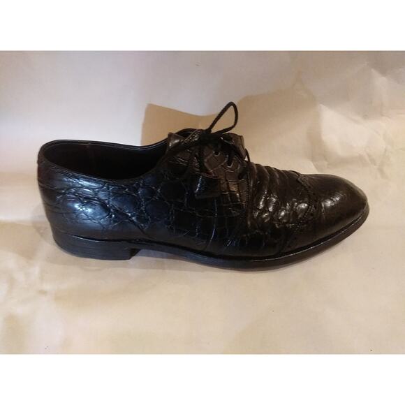 VINTAGE FootJoy Classics Crocodile Leather brogue wingtip Dress shoes Size 11c main image 9